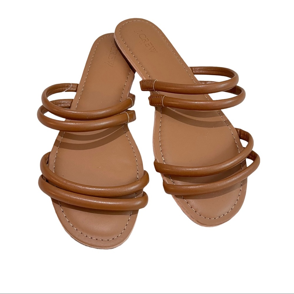 NWT J. Crew Brown Strappy Sandals